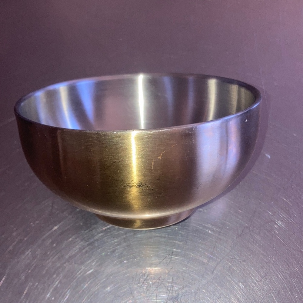 🔪🍤 FOH Brand Gold & Stainless Steel Prep / Side Dish / Sauce Bowl 🍣🍳